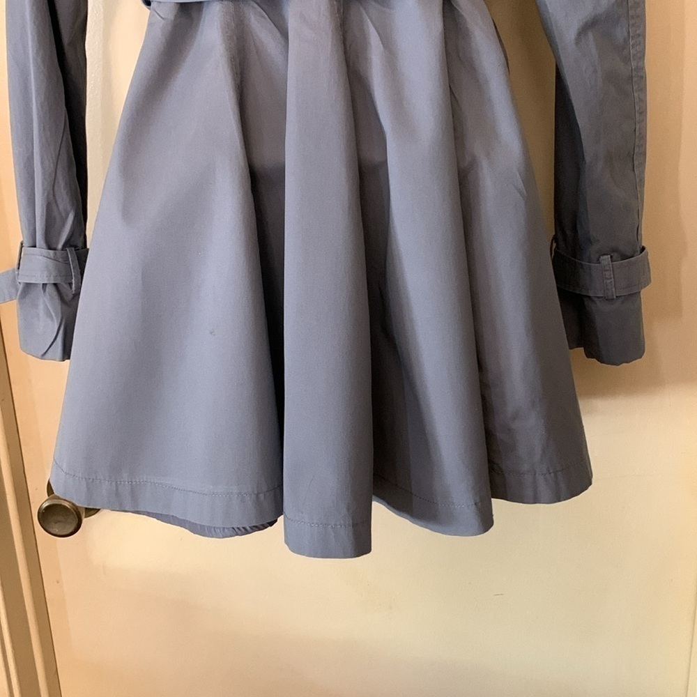 B’s Closet steel grey raincoat military style size M - Picture 9 of 12